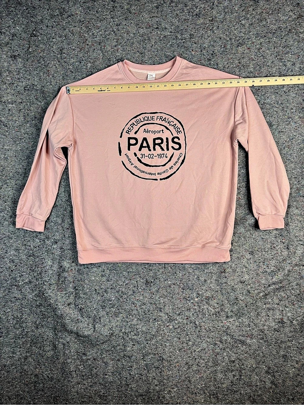Pink Graphic Sweatshirt Size 2XL Like New
